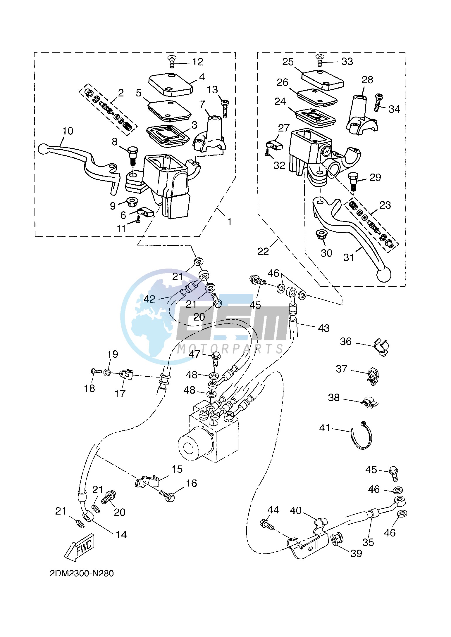 FRONT MASTER CYLINDER