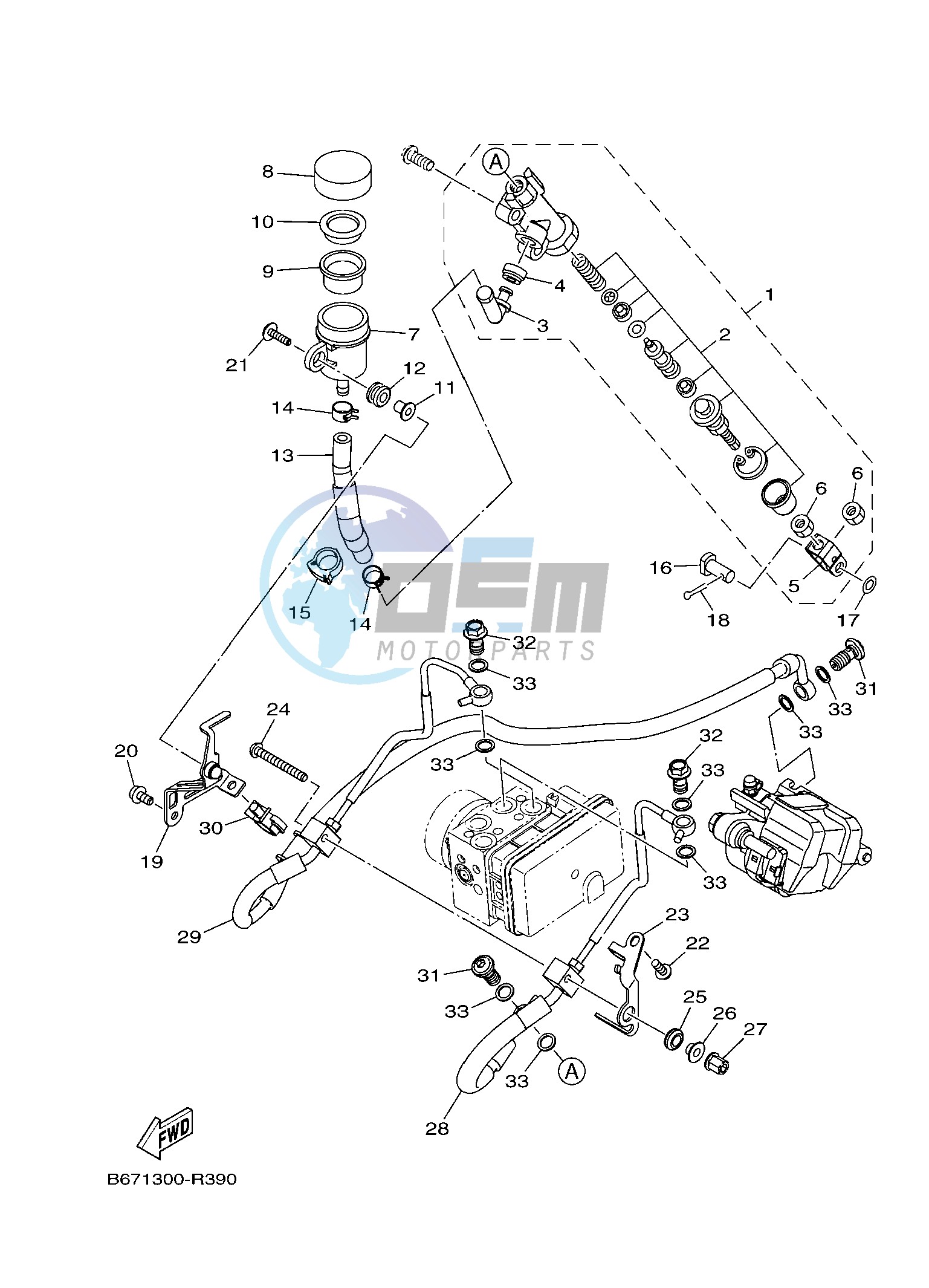 REAR MASTER CYLINDER