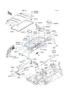 KAF 620 M [MULE 4010 4X4] (M9F) M9F drawing FENDERS