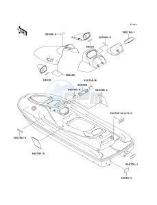 JT 1100 B [1100 STX] (B1-B2) [1100 STX] drawing LABELS