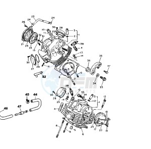 XV VIRAGO 1100 11000 drawing CYLINDER HEAD