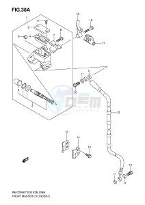 RM-Z250 (E3-E28) drawing FRONT MASTER CYLINDER (MODEL K8 K9)