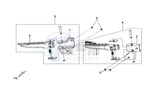 MIO 50 SPORT 45KMH drawing FOOTREST L / R