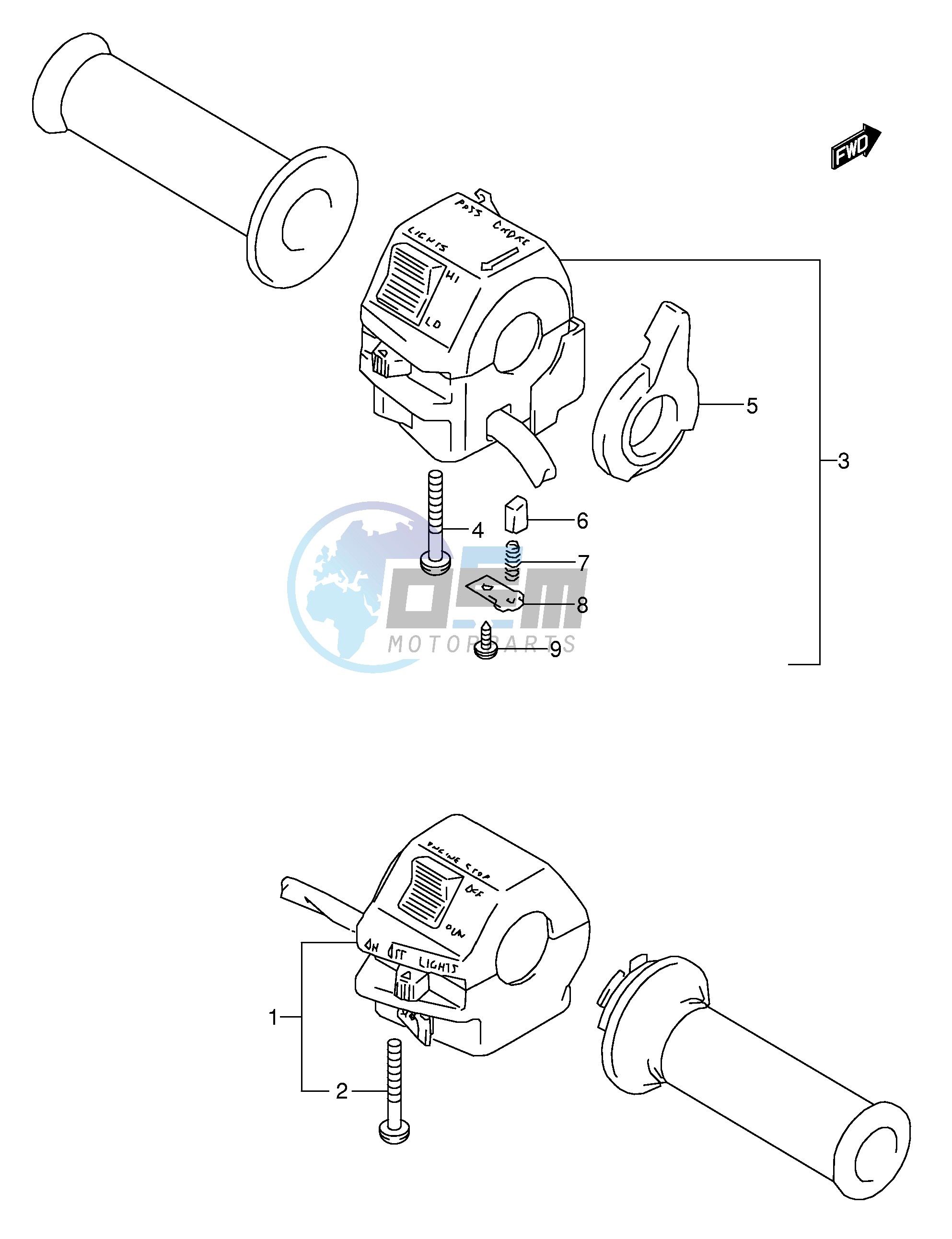 HANDLE SWITCH (MODEL K)