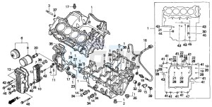 CBR600F drawing CRANKCASE SET