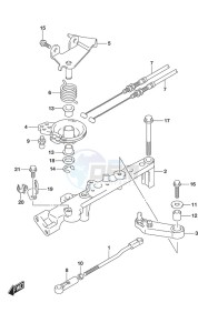 DF 150 drawing Throttle Rod