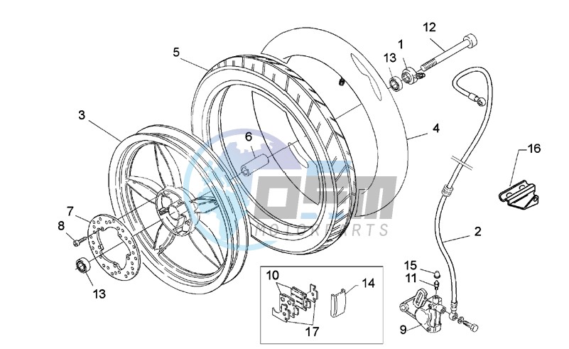 Front wheel - disc brake