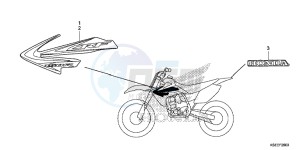 CRF150RBE CRF150RB Europe Direct - (ED) drawing MARK