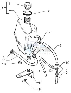 X9 125 Evolution drawing Expansion tank