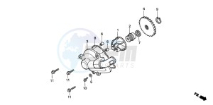 NX250 drawing WATER PUMP