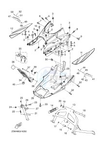 YPR125RA XMAX 125 ABS EVOLIS 125 ABS (2DMC 2DMC) drawing STAND & FOOTREST