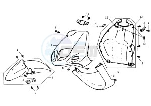 JET - 50 cc drawing FRONT SHIELD