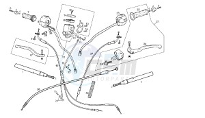 GPR REPLICA PESEK - 50 CC EU2 drawing HANDLEBAR - CONTROLS