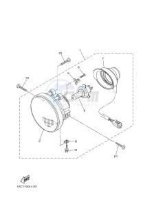 YFM300 RAPTOR 300 (1SC2 1SC3 1SC1 1SC1) drawing HEADLIGHT