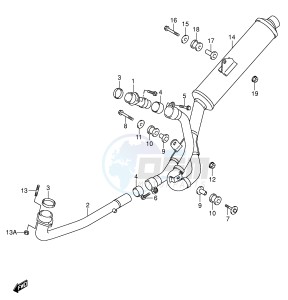 SV650 (E2) drawing MUFFLER