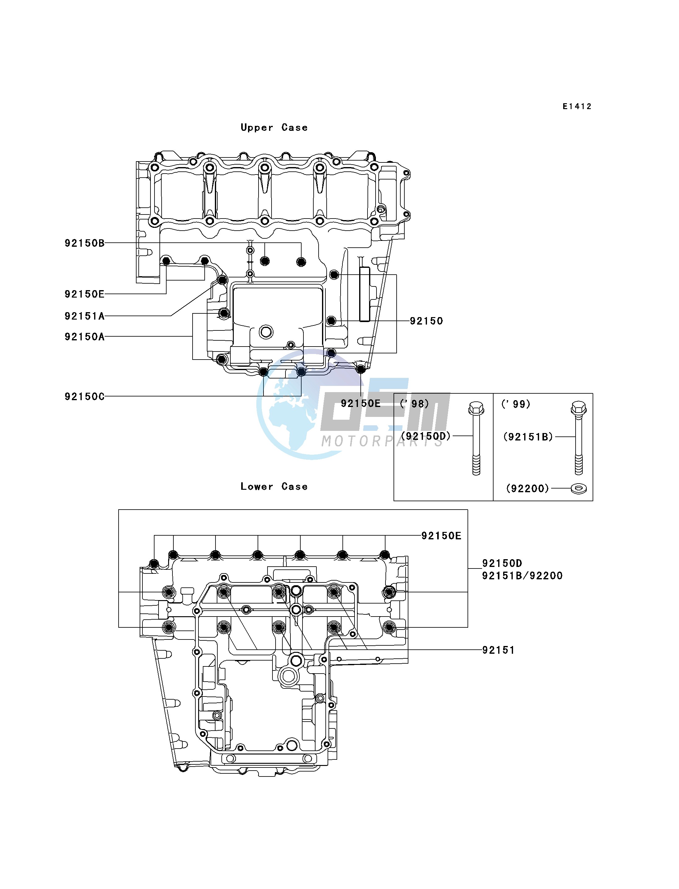 CRANKCASE BOLT PATTERN