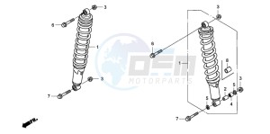 TRX400EX SPORTRAX 400EX drawing FRONT CUSHION