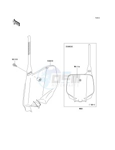 KX 85 A [KX85 MONSTER ENERGY] (A6F - A9FA) A9FA drawing ACCESSORY