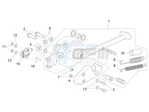 RSV4 1000 RACING FACTORY E4 ABS (EMEA) drawing Central stand