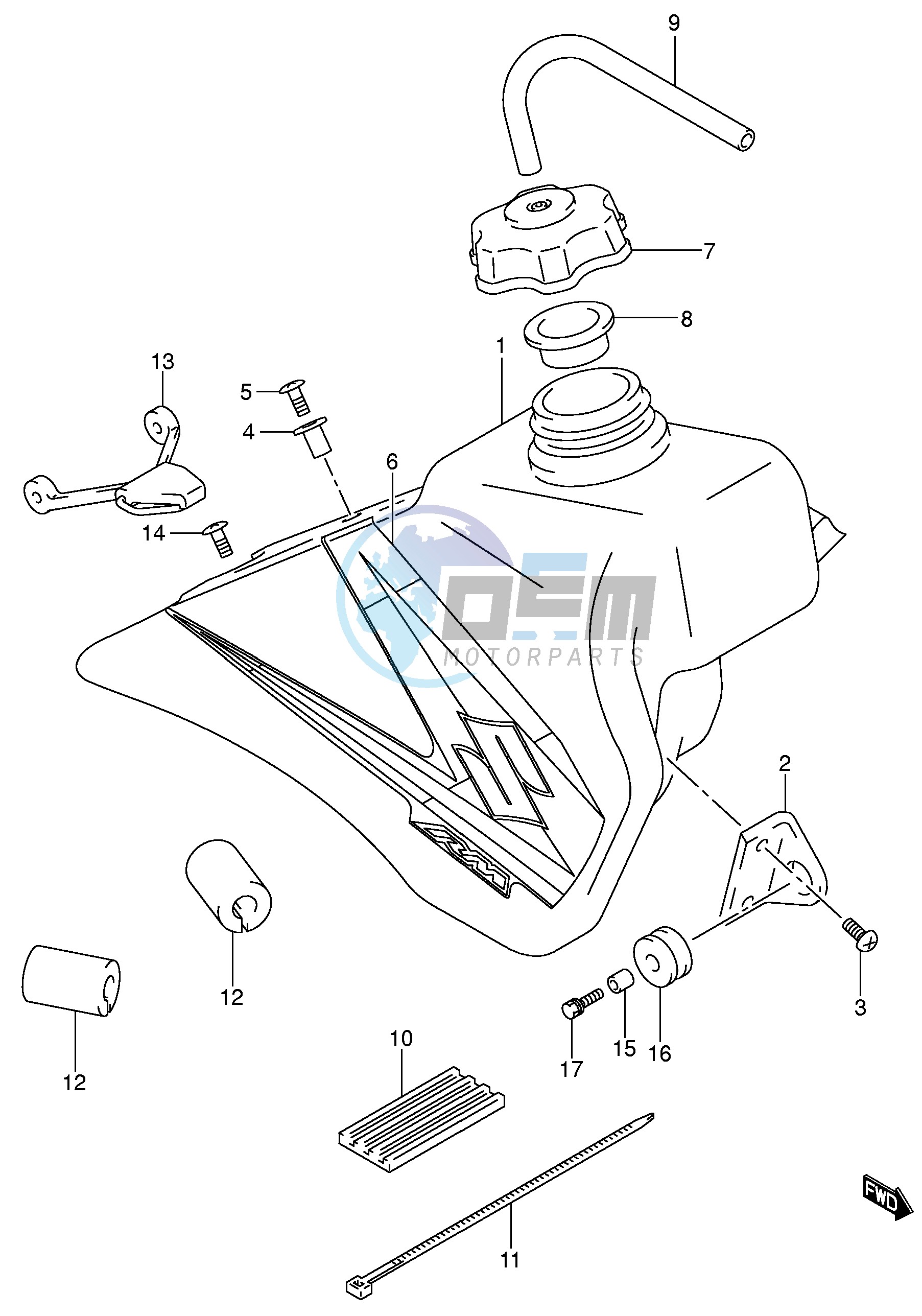 FUEL TANK (MODEL K5)