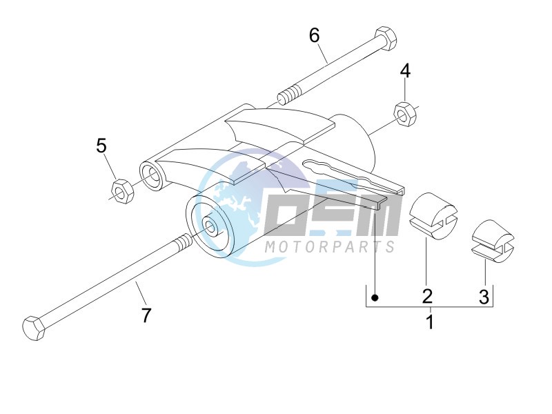 Swinging arm