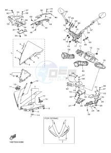 YZF-R1 R1 1000 (1KBT 1KBU) drawing COWLING 1