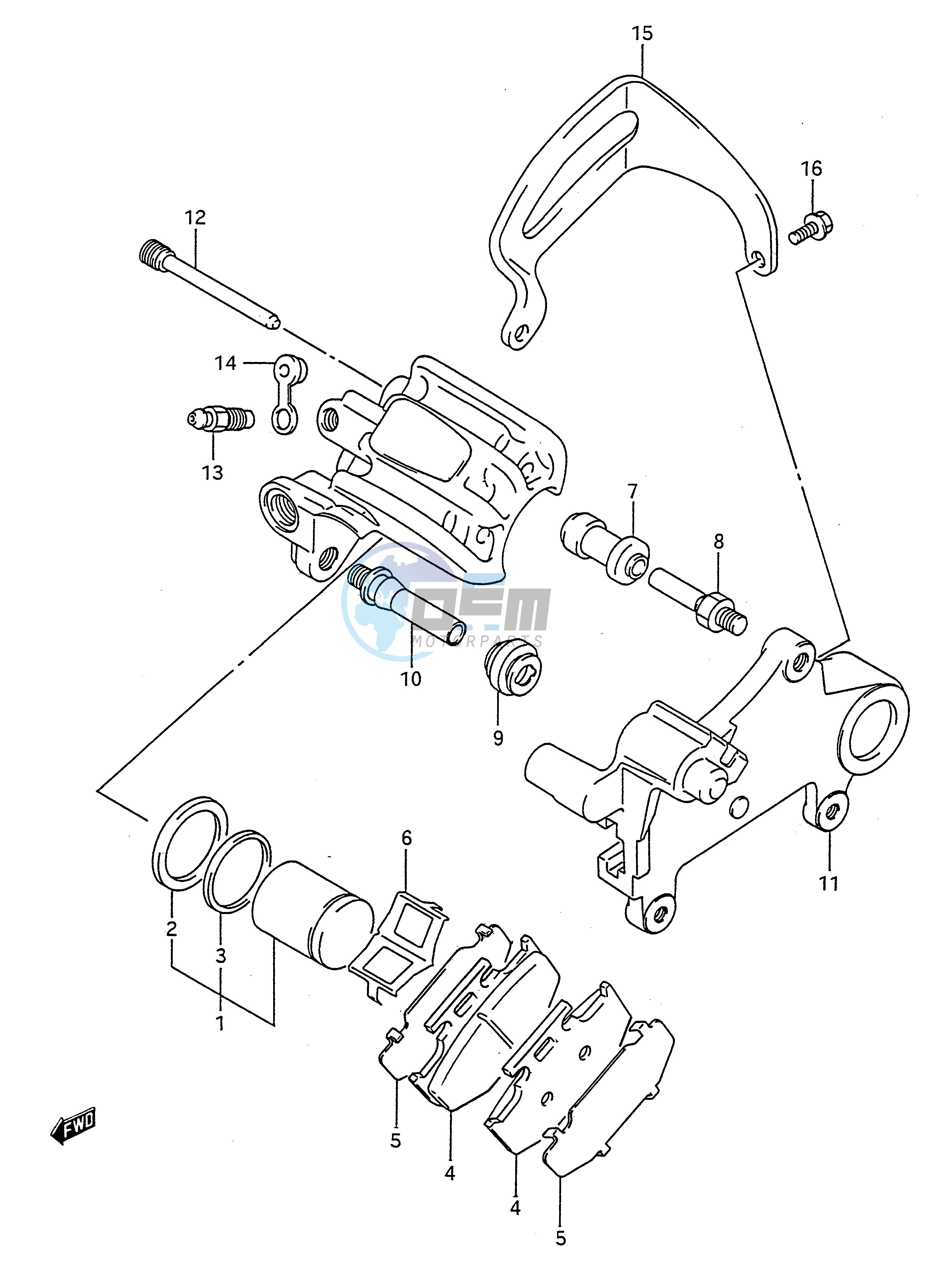 REAR CALIPERS (MODEL K)