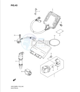 GSX1300R drawing ELECTRICAL (GSX1300RUFL1 E19)