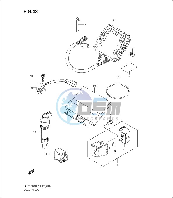 ELECTRICAL (GSX1300RUFL1 E19)