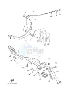 TT-R50 TT-R50E (2CJB 2CJC) drawing STAND & FOOTREST