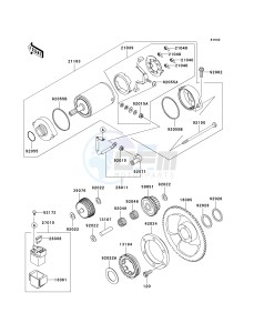 KL 650 E [KLR650] (E8F-E9F) E8F drawing STARTER MOTOR