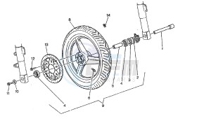 PRIMA 3-6V 50 drawing FRONT WHEEL