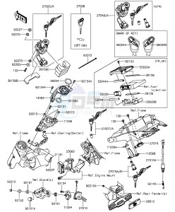 Z1000 ZR1000FEF FR GB XX (EU ME A(FRICA) drawing Ignition Switch