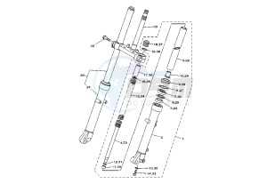 XG TRICKER 250 drawing FRONT FORK