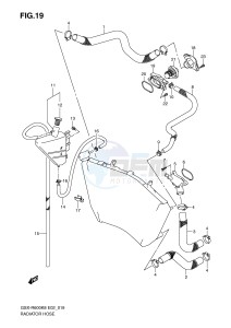 GSX-R600 (E2) drawing RADIATOR HOSE