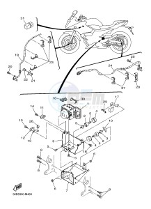 XJ6SA 600 DIVERSION (S-TYPE, ABS) (36DB 36DD) drawing ELECTRICAL 3