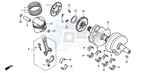 CB500 drawing CRANKSHAFT/PISTON