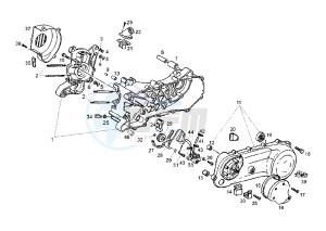 ATLANTIS O2 BULLET - 50 cc drawing CRANKCASE-COVER