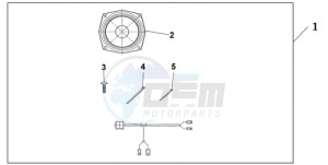 GL18009 France - (F / CMF) drawing REAR SPEAKER SET