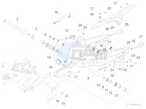 ETV 1200 Caponord Carabinieri drawing Swing arm