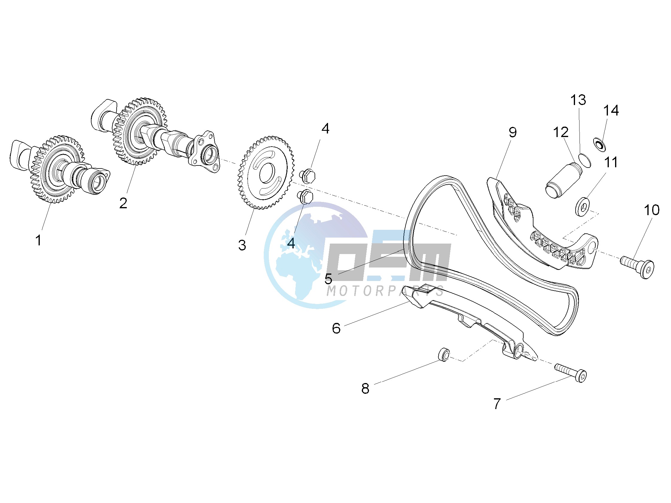 Front cylinder timing system