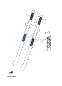 YZ250 (BCR9) drawing ALTERNATE FOR CHASSIS