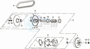 CITYCOM 125 drawing CLUTCH