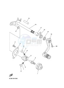 WR250F (1HC6 1HC7 1HC8) drawing SHIFT SHAFT