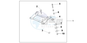 CBF600N9 France - (F / CMF) drawing KIT CARRIER BRKT