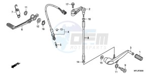 CBR1000RR9 France - (F / MK) drawing PEDAL