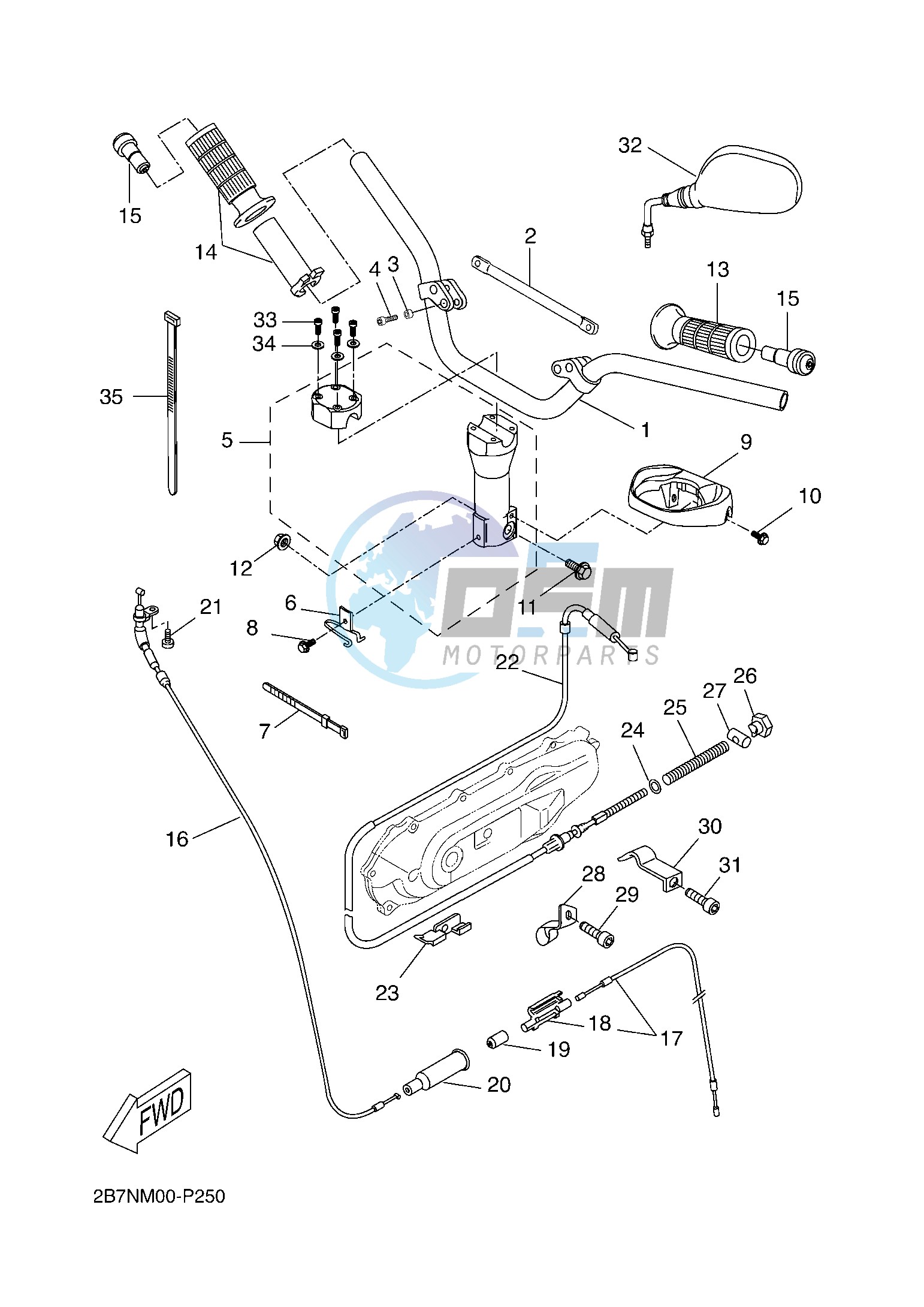 STEERING HANDLE & CABLE