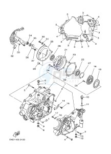 YFM450FWAD YFM45FGPAD GRIZZLY 450 EPS (1CTU 1CTV) drawing CRANKCASE