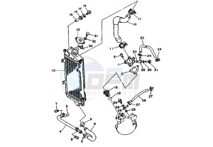 DT X 125 drawing COOLING SYSTEM