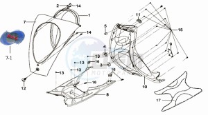 MIO 50 25KMH drawing FRONT FENDER / FRONT FORK/ CENTRAL STAND